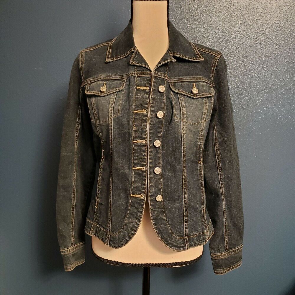 AMI Denim Jacket Small Staple Normcore Capsule Minimalist Earthgirl Earthy